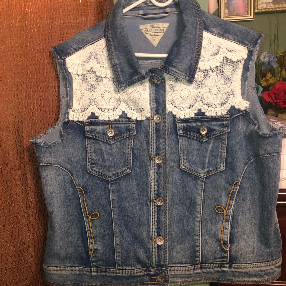 Denim Vest (Plus Size)